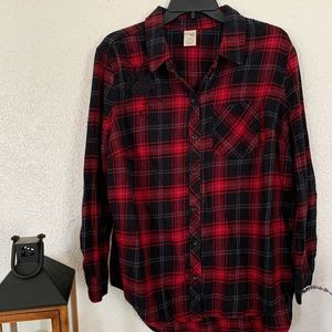 Terra & Sky ▪️Plaid Button-Up